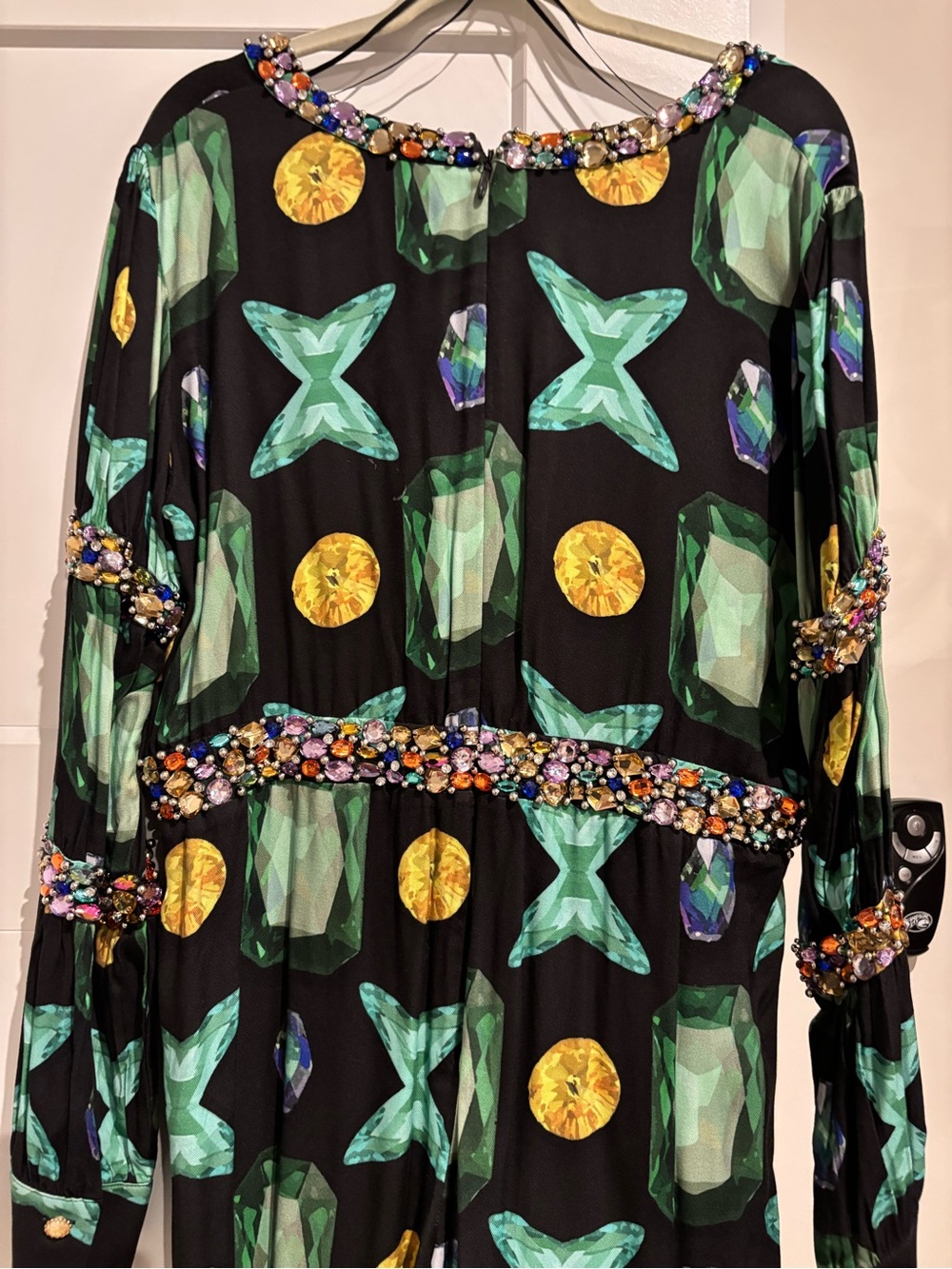 Sassy Jones Gemma Luxe Jeweled Jumpsuit New - Picture 9 of 11